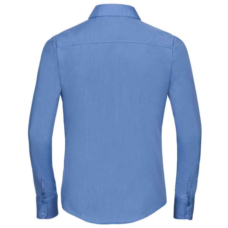Russell Athletic Collection Ladies Long Sleeve Fitted Poplin Shirt