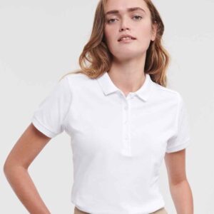 Russell Athletic Ladies Stretch Pique Polo Shirt
