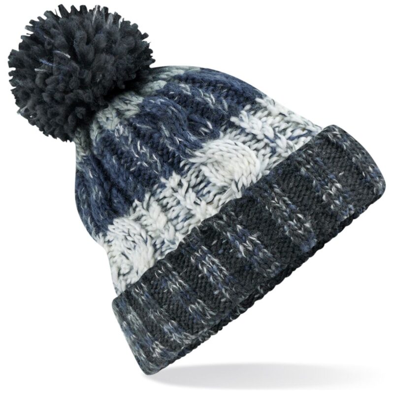 Beechfield Corkscrew Pom Pom Beanie