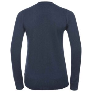 Russell Athletic Collection Ladies Cotton Acrylic V Neck Cardigan