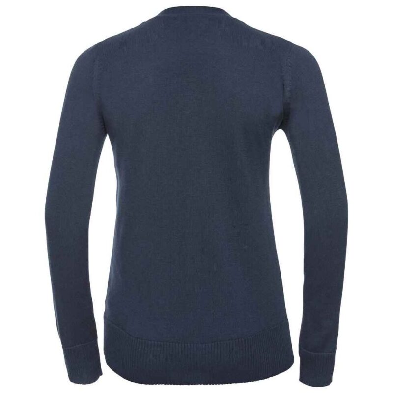 Russell Athletic Collection Ladies Cotton Acrylic V Neck Cardigan