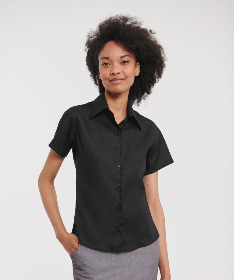 Russell Athletic Collection Ladies Short Sleeve Ultimate Non-Iron Shirt