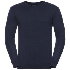 Russell Athletic Collection Cotton Acrylic V Neck Sweater