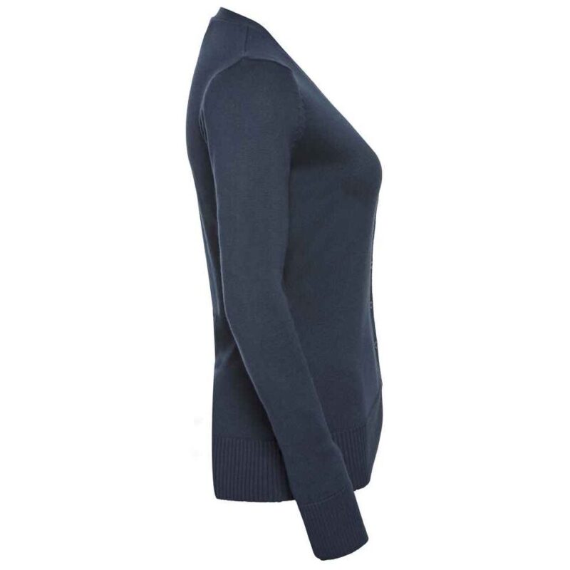 Russell Athletic Collection Ladies Cotton Acrylic V Neck Cardigan