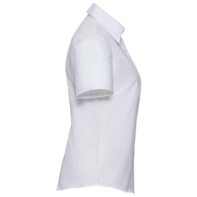 Russell Athletic Collection Ladies Short Sleeve Easy Care Oxford Shirt