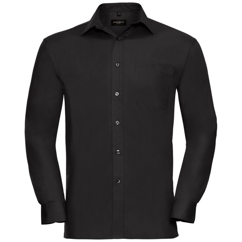Russell Athletic Collection Long Sleeve Easy Care Cotton Poplin Shirt