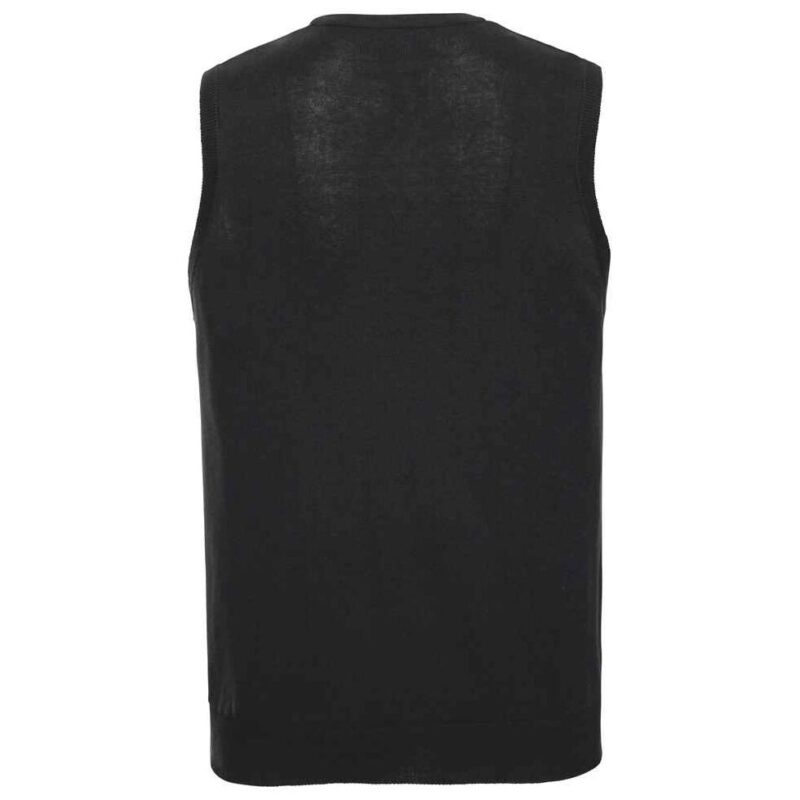 Russell Athletic Collection Sleeveless Cotton Acrylic V Neck Sweater