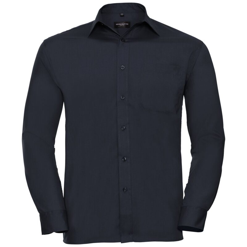 Russell Athletic Collection Long Sleeve Easy Care Poplin Shirt