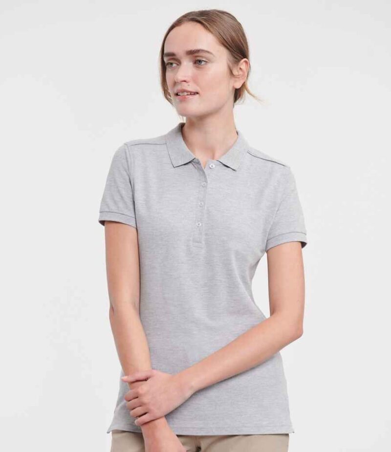 Russell Athletic Ladies Stretch Pique Polo Shirt