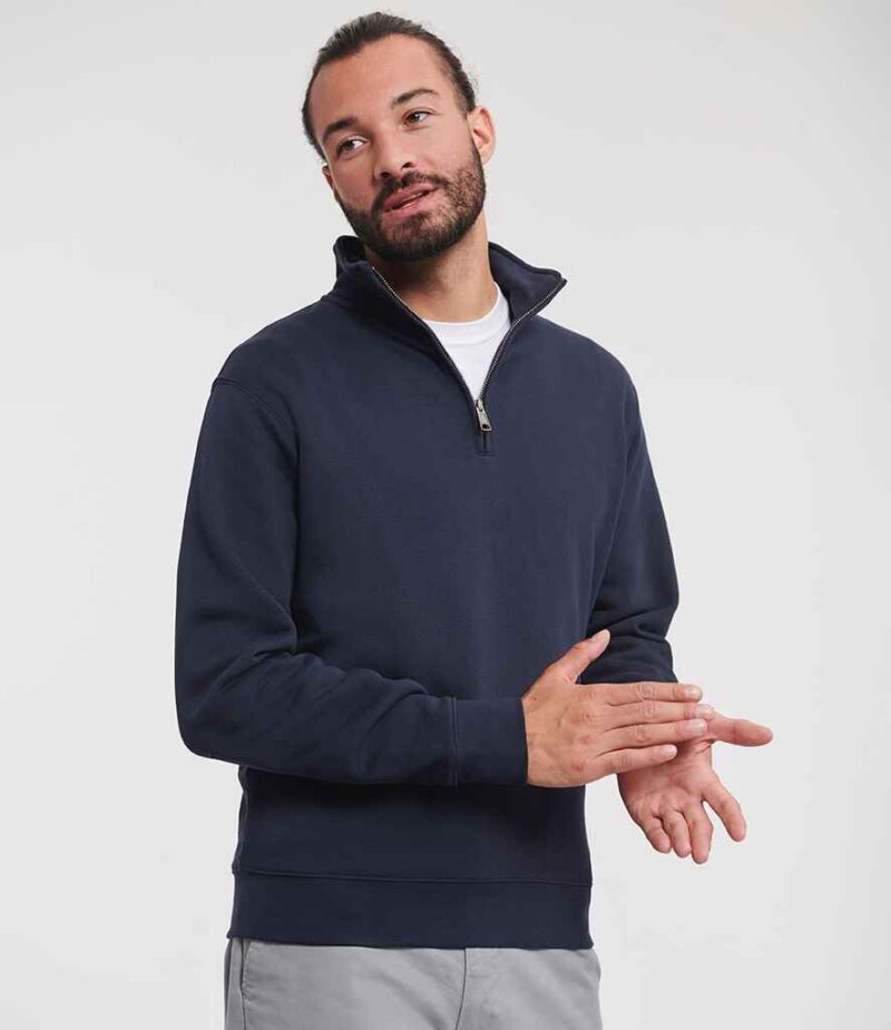 Russell Athletic Authentic Zip Neck Sweatshirt