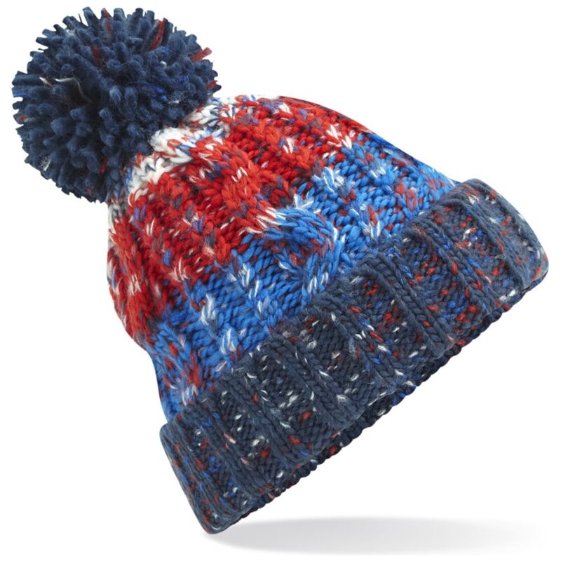 Beechfield Corkscrew Pom Pom Beanie