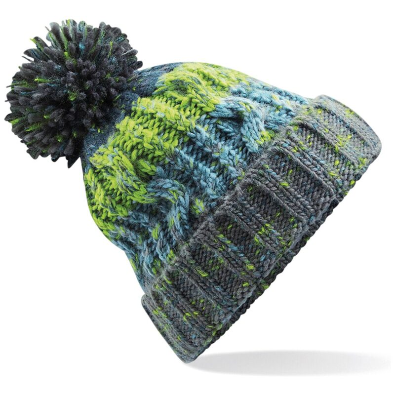 Beechfield Corkscrew Pom Pom Beanie