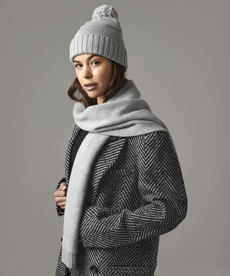 Beechfield Knitted Scarf and Beanie Gift Set
