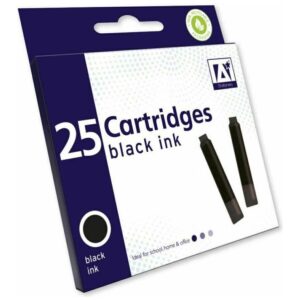 Profesional Black Universal Fountain Pen Ink Cartridges