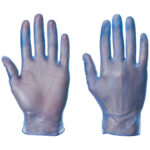 Supertouch Powdered Vinyl Gloves Blue