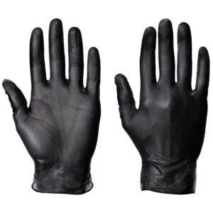 Supertouch Powderfree Vinyl Gloves Black