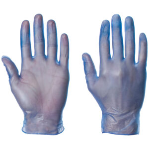 Supertouch Powderfree Vinyl Gloves Blue