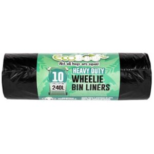 100 Heavy Duty Wheelie Bin Liner 240L