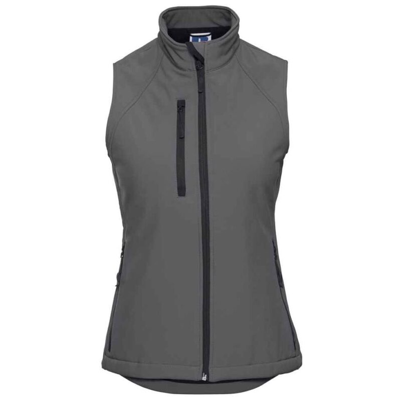 Russell Ladies Soft Shell Gilet - Titanium