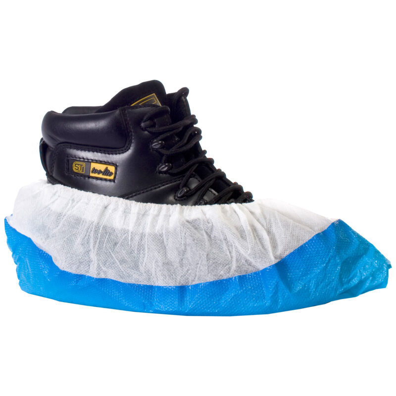 Supertouch CPE/PP Deluxe Overshoe - White/Blue