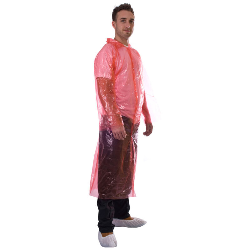 Supertouch PE Visitors Coats - Red