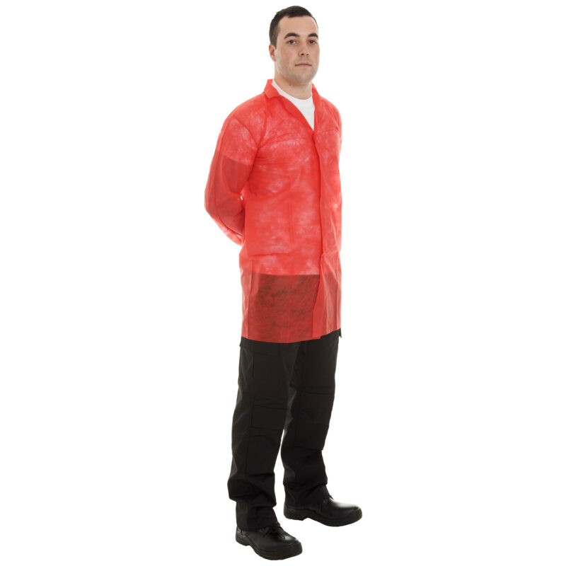 Supertouch Non-Woven Coats Velcro - Red