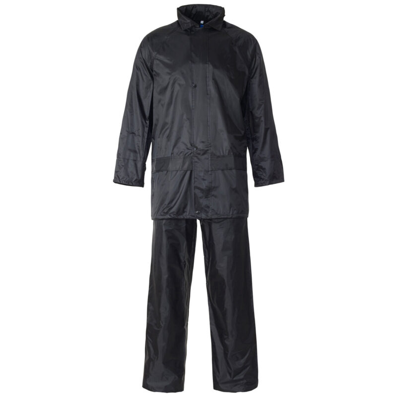 Supertouch Polyester/PVC Rainsuit - Black