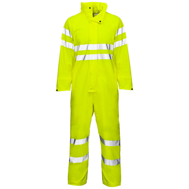 Storm-Flex® Hi Vis Yellow PU Coverall - Yellow