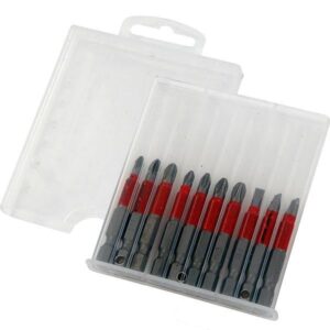 Neilsen 10pc 50mm Chromium Vanadium Non-Slip Screwdriver Bits