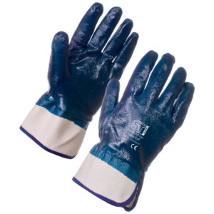 Supertouch Nitrile Heavyweight Full Dip Blue Safety Cuff