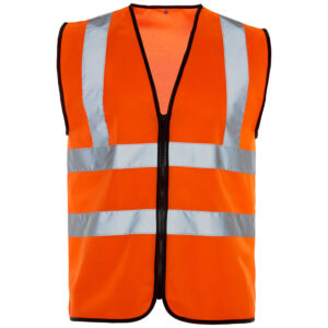 Supertouch Hi Vis Orange Zip Vest