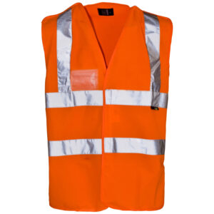 Supertouch Hi Vis Orange Pull Apart Vest with ID Pocket