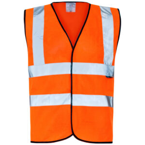 Supertouch Hi Vis Orange Velcro Vest
