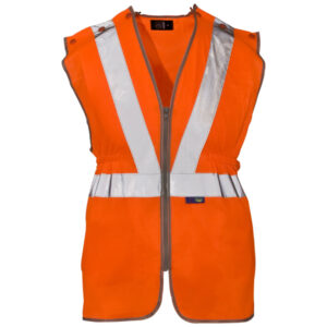 Supertouch Hi Vis Orange Polyester Long Tracker Vest