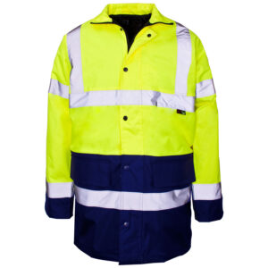 Supertouch Hi Vis Yellow 2 Tone Parka