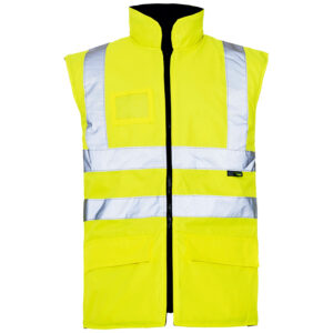 Supertouch Hi Vis Yellow Breathable Interactive Bodywarmer