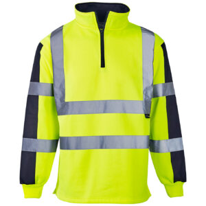 Supertouch Hi Vis 2 Tone Orange Rugby Shirt