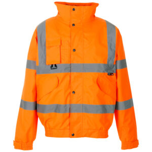 Supertouch Hi Vis Orange Breathable 2 in 1 Bomber Jacket - L