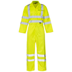 Supertouch Hi Vis Yellow Coverall