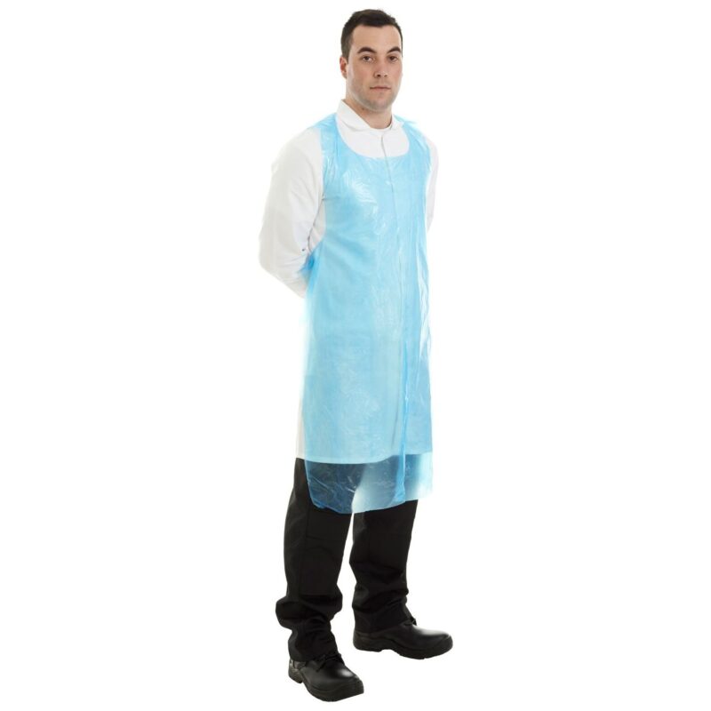 Supertouch 20 Micron PE Aprons Flat-Packed - Blue