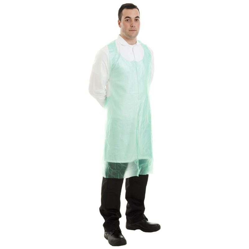 Supertouch 20 Micron PE Aprons Flat-Packed - Green