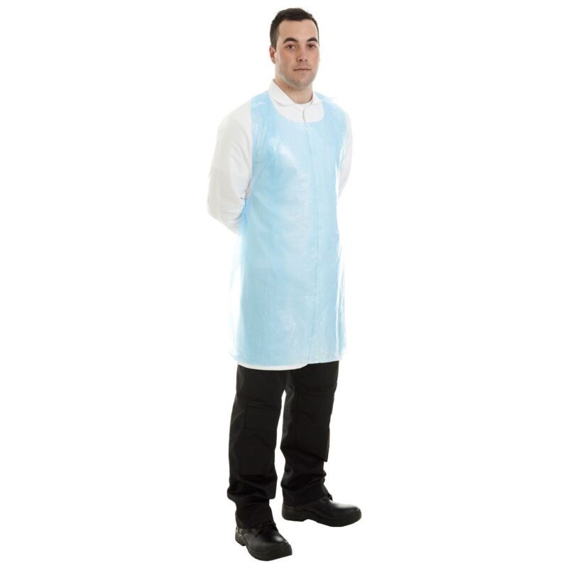 Supertouch 30 Micron PE Aprons Flat-Packed - Blue