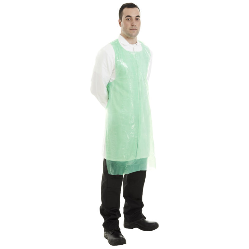 Supertouch 30 Micron PE Aprons Flat-Packed - Green