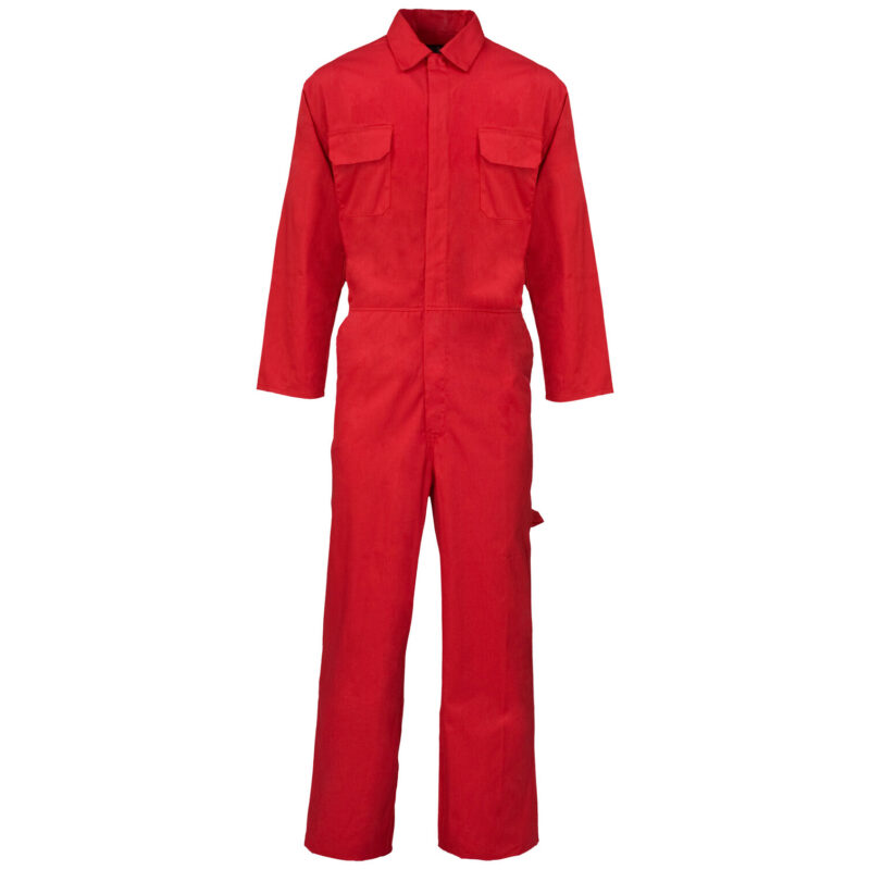 Supertouch Basic Polycotton Coverall - Red