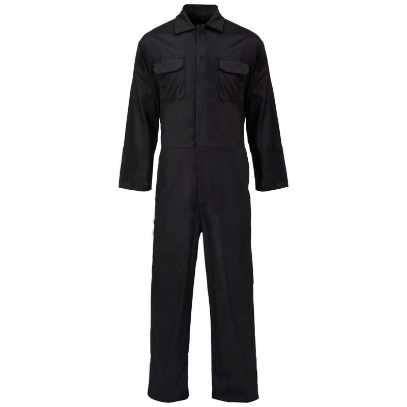 Supertouch Basic Polycotton Coverall - Black