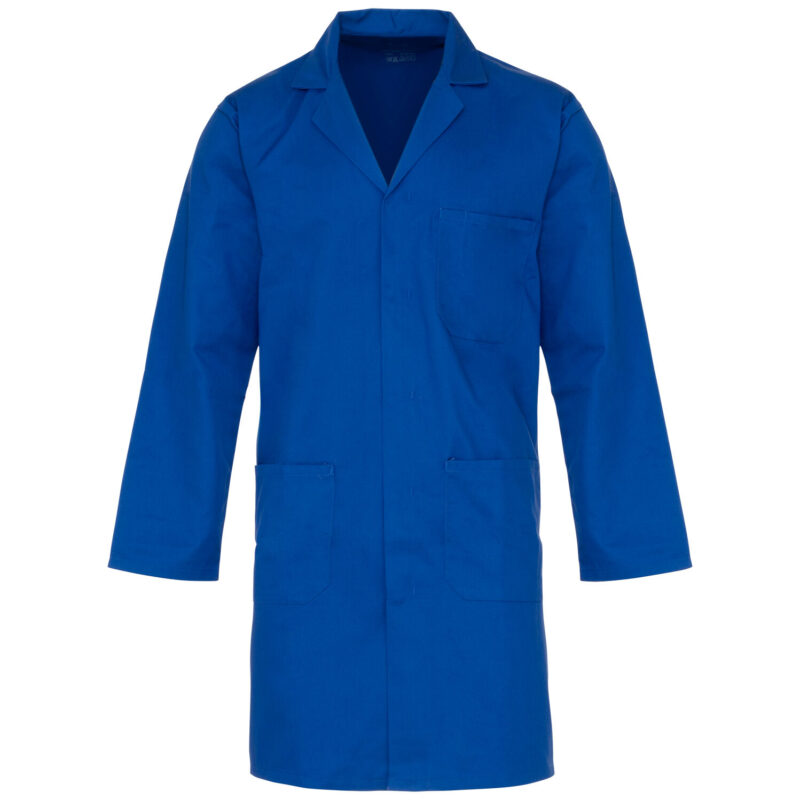 Supertouch Polycotton Lab Coat - Royal Blue