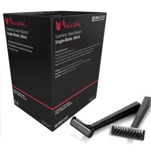 Unigloves Select Black Disposable Tattoo Razors