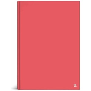 U.Stationery A5 Hardback Ruled Notebook Red Journal Planner Writing