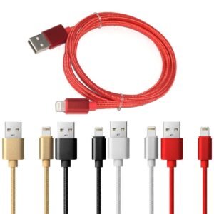 Braided USB to Lightning Cable Apple Compatible 3M Black