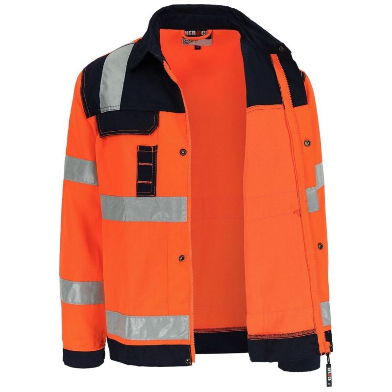 Herock Hydros Hi Vis Jacket (Orange / Navy)